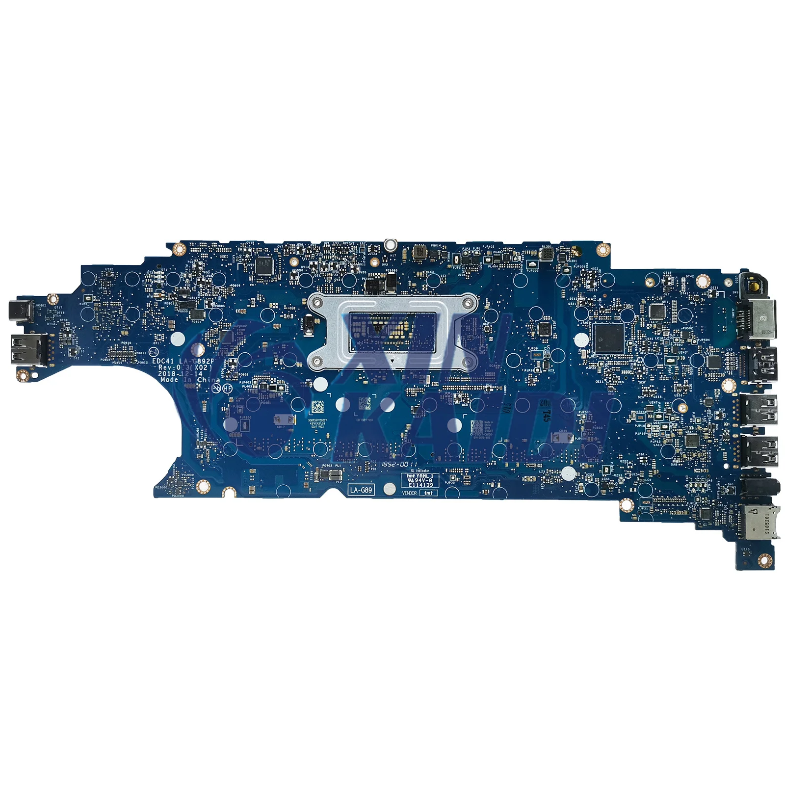 Notebook Moederbord Voor DELL Latitude LA-G892P 5400 CN-05T75M CN-06RVRC 06RVRC Laptop Moederbord I5 I7 8e Gen CPU Systemboard