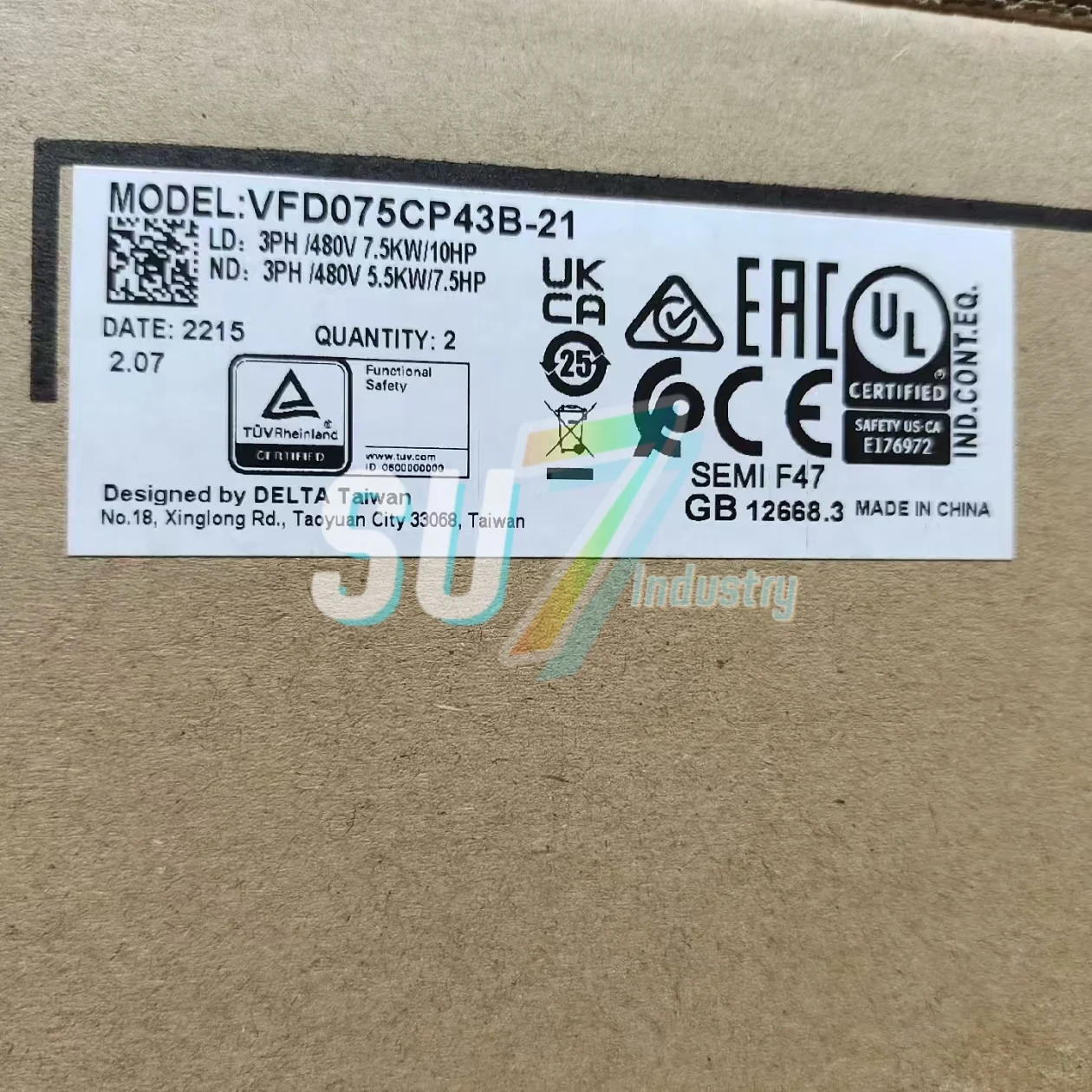 

VFD075CP43B-21 Frequency converter New original