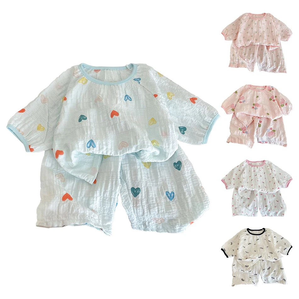 

Children Cartoon Character Pajama Set Boy Girl Two-Piece Homewear Clothes Soft Sleepwear Lounge Suit Kids Cute Outfit 2025
