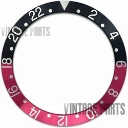 Mod 38mm aluminum old  gmt  bezel insert for Rolex 16710 watch