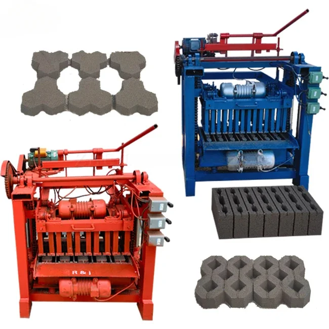 4-35 brick making machinery automatic brick machine interlocking concre block maker machine cement hollow BRICK MAKE MACHINERIES