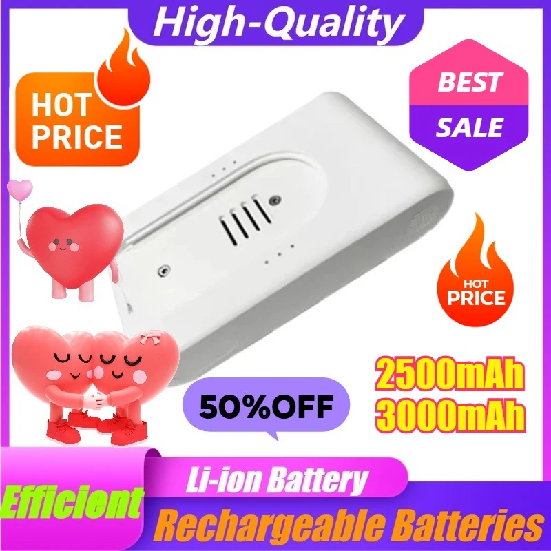 

2500mAh 3000mAh for Xiaomi Vacuum Cleaner G10 and G9 for Xiaomi Vacuum Cleaner Lithium Battery