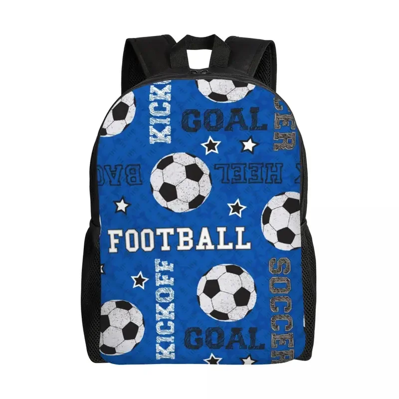 Football Soccer Backpacks for Women Men School College Student Bookbag Fits 15 Inch Laptop Bags