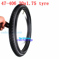 20*1.75 Electric Folding Bikes Tires 20X1.75 47-406 Electric Bicycle Inner Outer Tires 20 Inches Children's Bicycle Tires