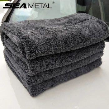 Toalla para lavado de coches, 1200GSM, toalla de doble cara, detalle de coche, tela trenzada trenzada, trapo súper absorbente para accesorios de lavado del hogar y el coche