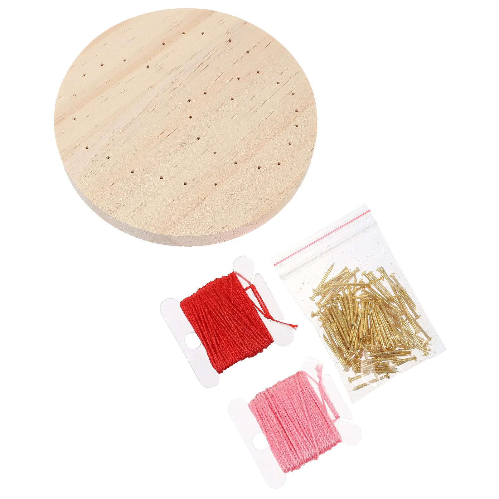Hot deal: 1Set Nail String Painting Material Kit Fun Simple DIY String Art Craft for Family Activity Handmade Decor Ornament Supply