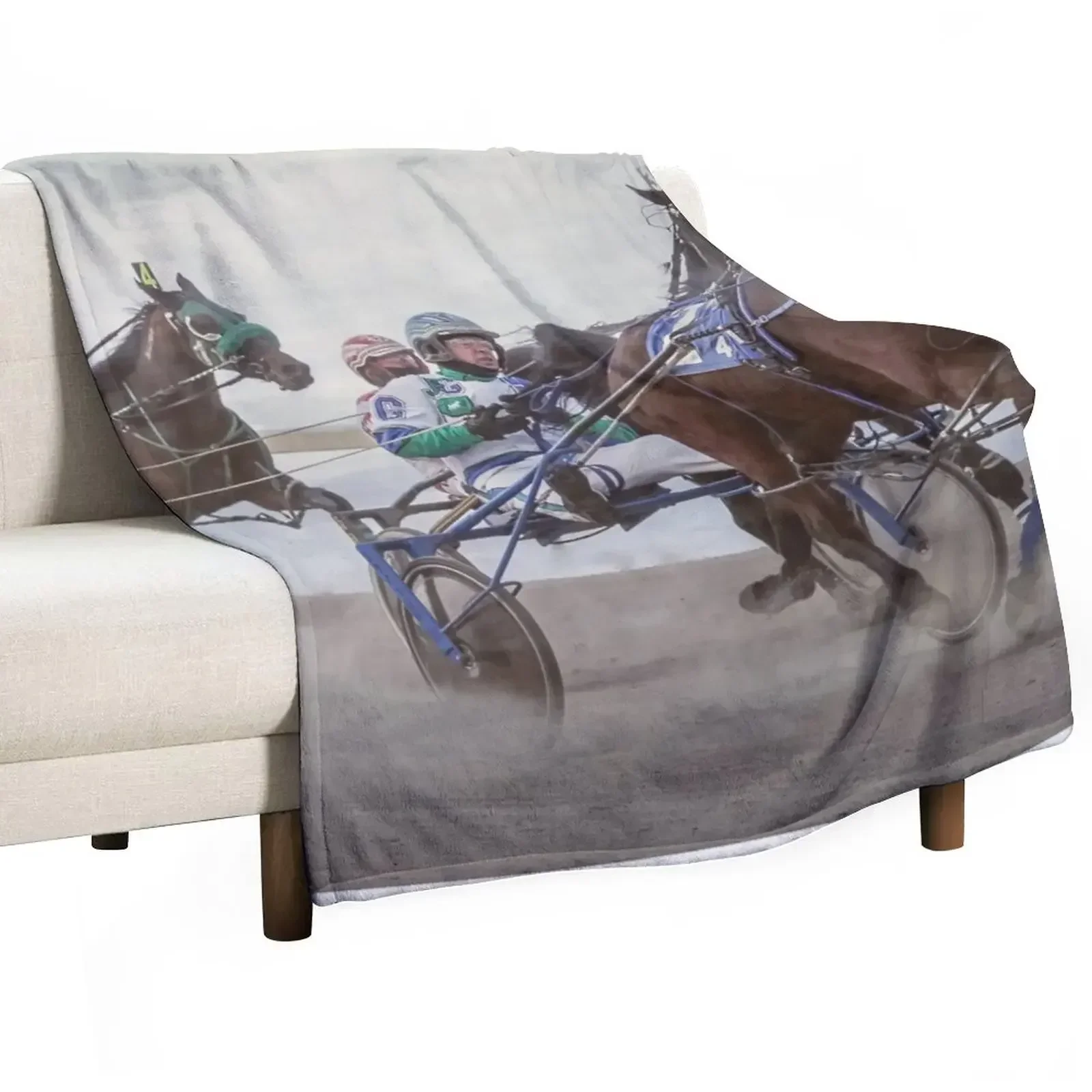 

Trotting races Throw Blanket Softest manga Sofa Quilt Blankets