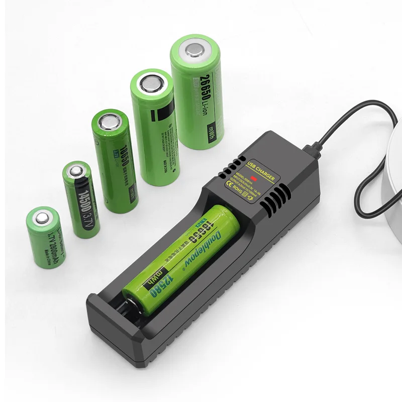 Universal USB Smart Charger 18650 Battery Charger For 18650 18350 26650  16340 3.7V-4.2V Type-c Interface 18650 Lithium Charger - AliExpress  202192403