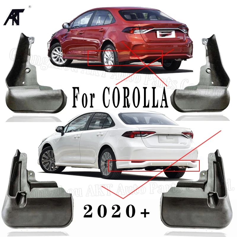 Molded Mud Flaps For Toyota corolla Sports 2019 2020 Mudflaps Splash Guards Flap Front Rear Mudguards Fender