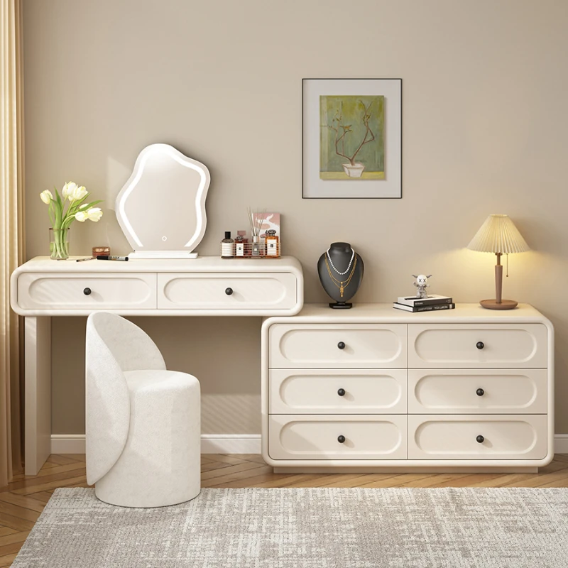 

White Vanity Dressers Storage Nightstands Console Closet Bedroom Dressing Table Mirror Tocador Maquillaje Salon Furniture