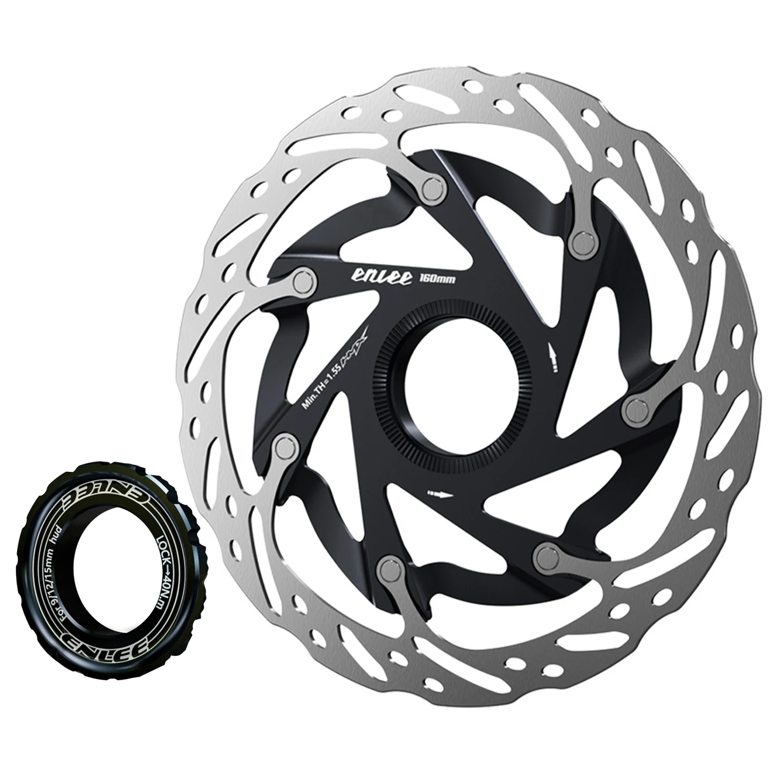 High Performance Center Lock Cooling Disc for Road and Mountain Bikes Superior Heat Dissipation and Dust Prevention