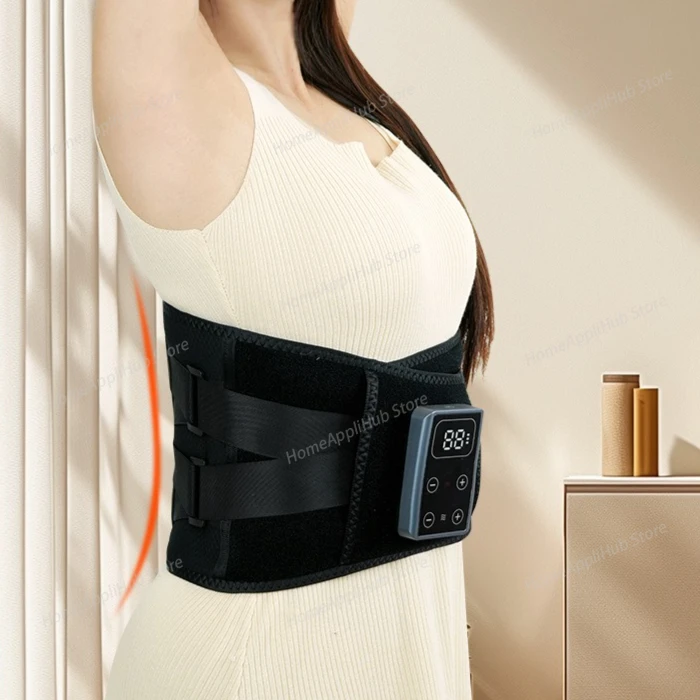 

Вибрационный массажный пояс: массажное устройство с подогревом, поддерживающий пояс с подогревом для согрева живота и поддерживающий пояс.