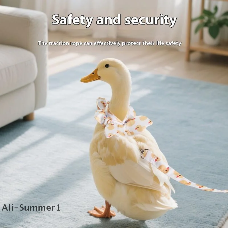 Cute Cartoon Adjustable Pet Goose Chicken Duck Diapers Kawaii Traction Chest Strap Rope Goose Breast Strap Outdoor Pet Supplies view 2