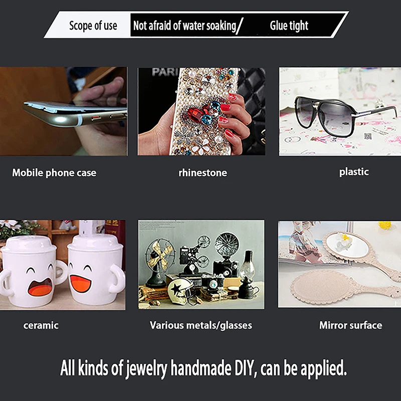 B7000 прозрачный клей для ремонта контактных телефонов, универсальный клей для самостоятельного ремонта стекла и пластика, зеркальный аппликатор