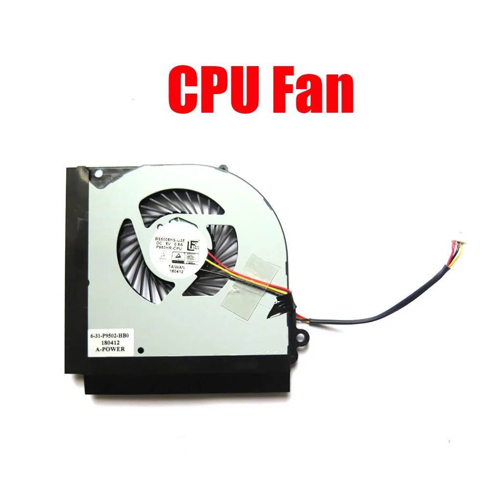 Laptop Cooling CPU GPU Fan For Sager NP8950 NP8952 P950HP6 P950HR APair DC5V 0.5A 3PIN New