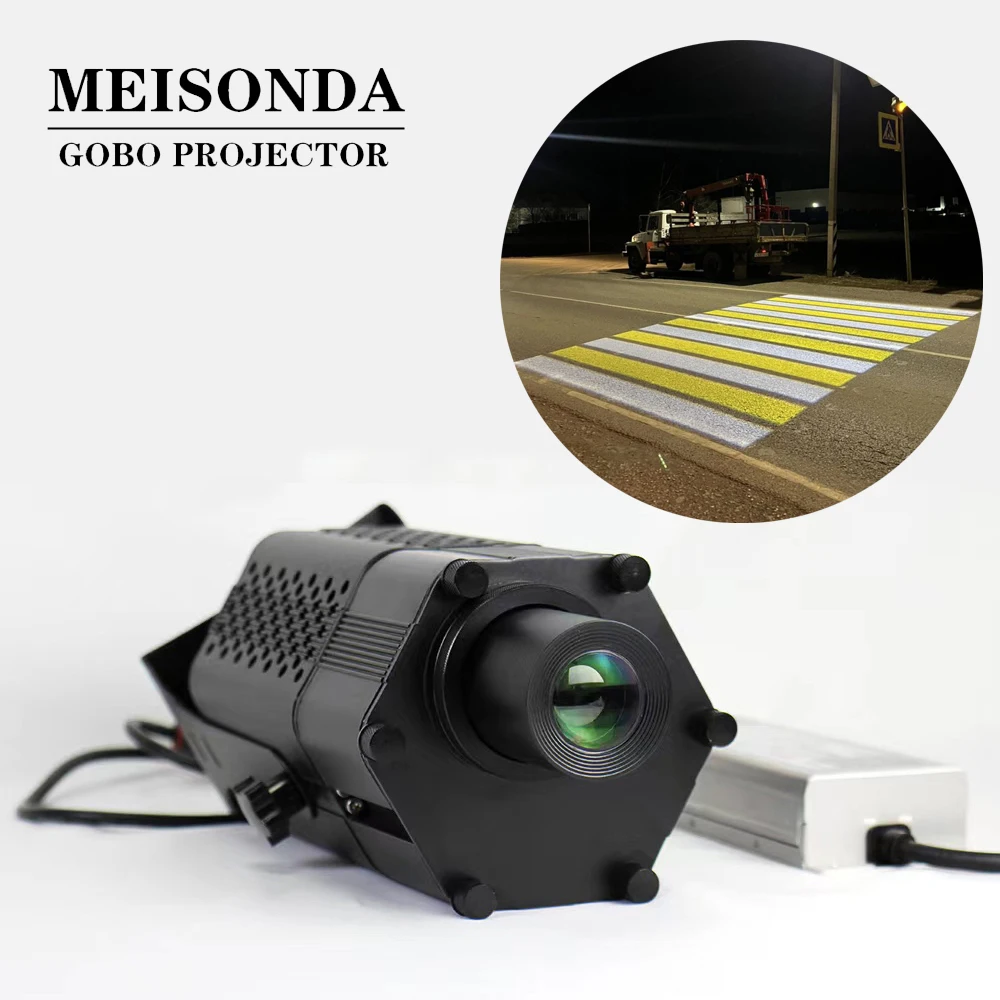 150W200W Led Ip65 Gobo Projector Light Outdoor Customized Logo Floor Projection Lamp Rotating CE Certification Source Factory