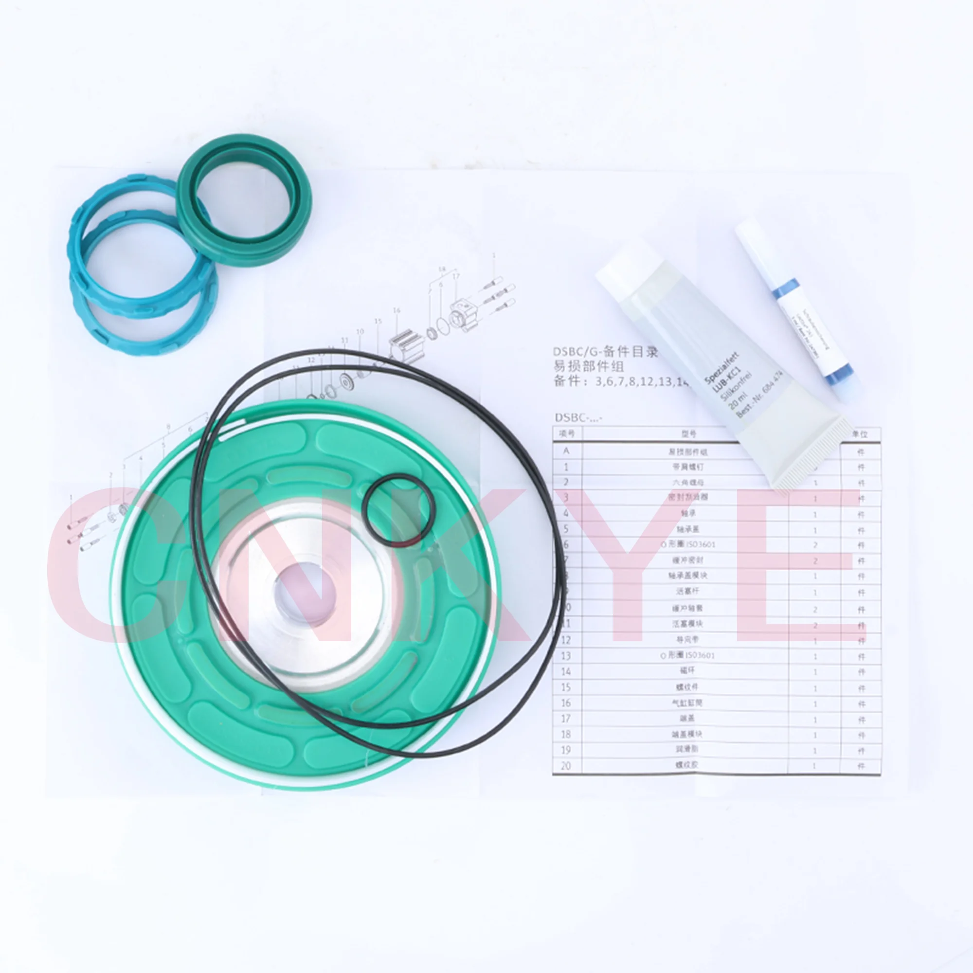 Vulnerable parts of cylinder seals DNCB DSBA DSBC-32-40-50-63-80-100-125-PPVA-N3 DSBC/G- 40- -753089 DSBC/G- 50- - 753090 DSBF-C