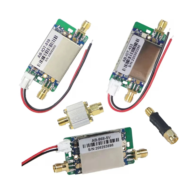 433MHz 510MHz 868MHz for Lora Signal Booster Transmitting Receiving Two-Way Power Amplifier Signal Amplification Module