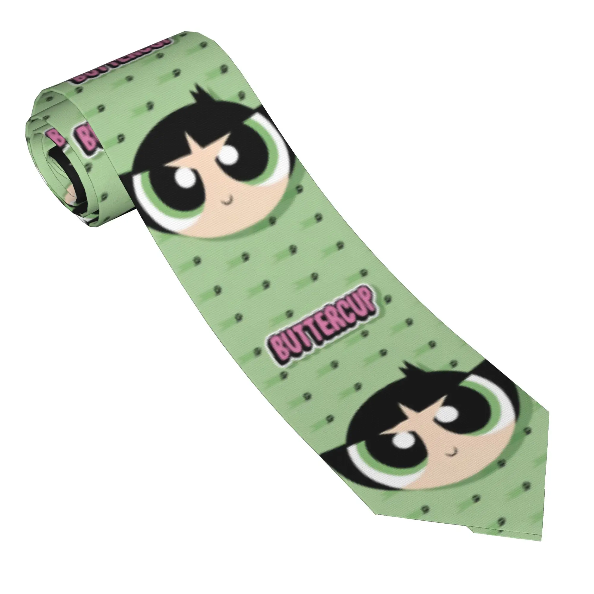 Necktie Whoopass Girls Unisex Casual Polyester 8 cm Narrow Neck Tie Buttercup  for Men Daily Wear Gravatas Wedding Party
