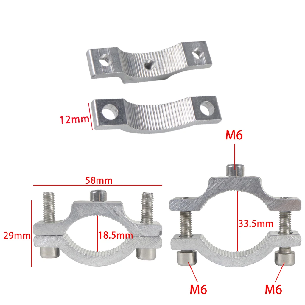 Lenker M6 Feste Schraube Fahrrad Radfahren Clip Clamp Taschenlampe Halterung LED Front Licht Halter Motorrad Fahrrad Zubehör – Detail 7