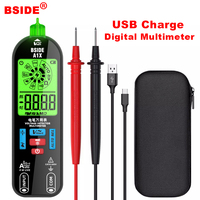 BSIDE A1X USB Charge Smart Digital Multimeter LCD Non-Contact AC DC Voltage Tester Pen Auto Range Capacitance Ohm Diode NCV Live