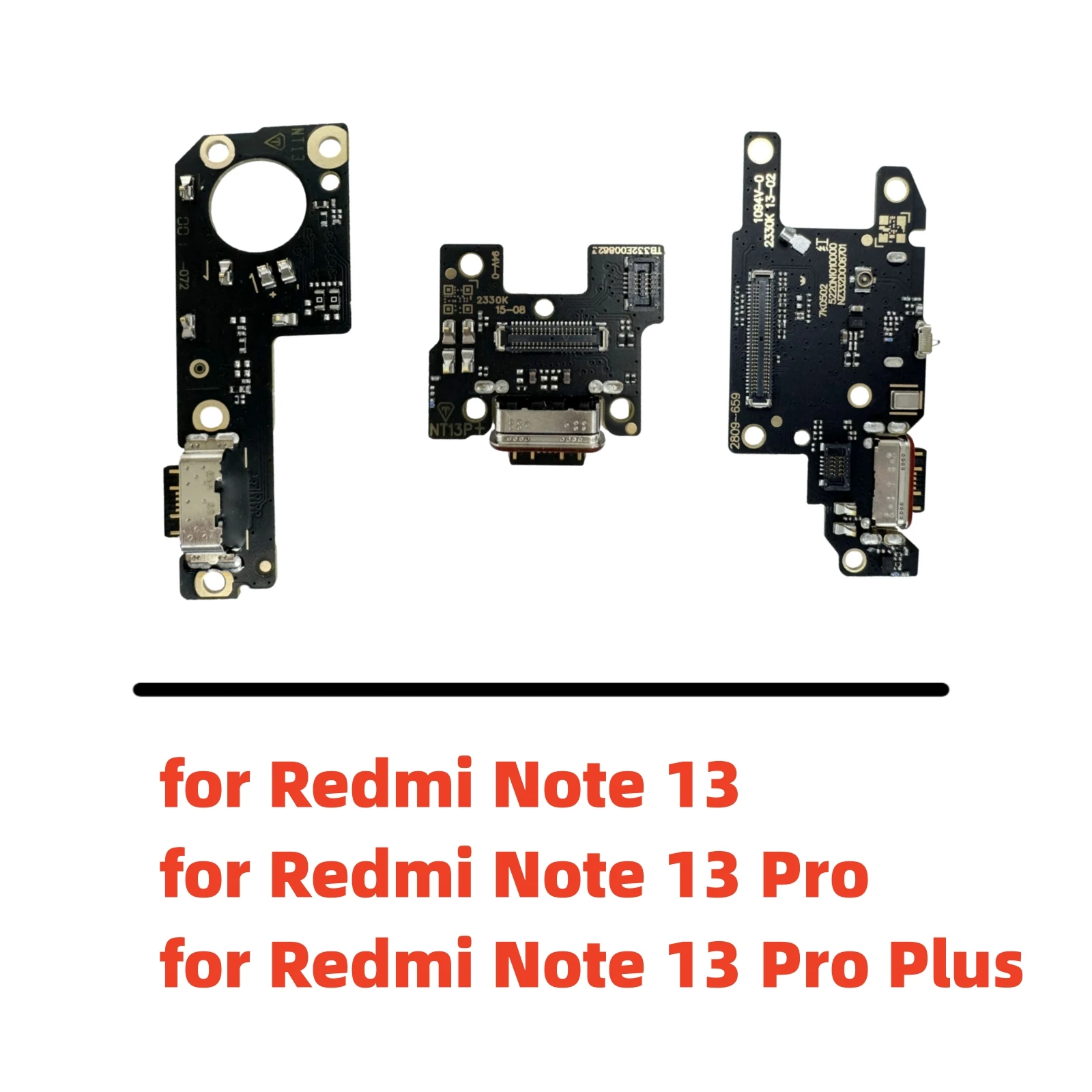 

USB Charger Dock Connector Board Charging Port Flex Cable For Xiaomi Redmi Note 13 5G / Note 13 Pro Plus