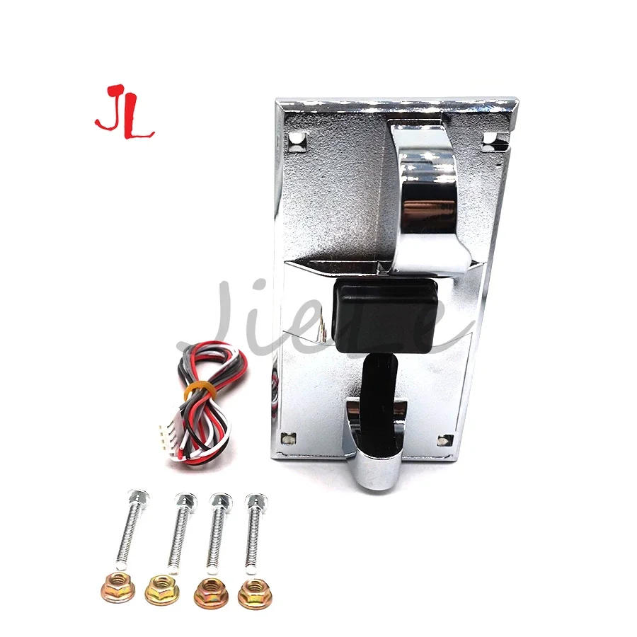 Multi Coin Acceptor,Quick Throw,Anti Cheat, 6 Kinds of Coins Selector for Vending Machine,Arcade Game Mechanism,Zinc Alloy Panel