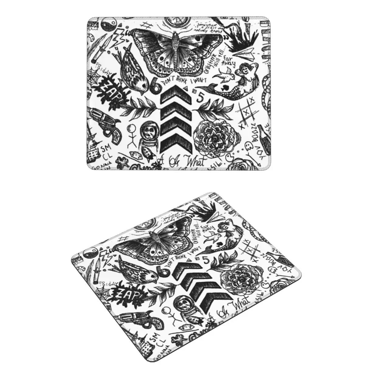 

One Direction-Tattoo Коврик для мыши Компьютерная клавиатура Коврик для мыши Игровой ПК Ноутбук Настольный коврик Офисные аксессуары Настольные коврики