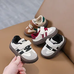 Wiinter New Kids Fashion Design Walking Shoes Sneakers White Non-slip Casual Shoes Boys Girls Breathable Outdoor Board Shoes