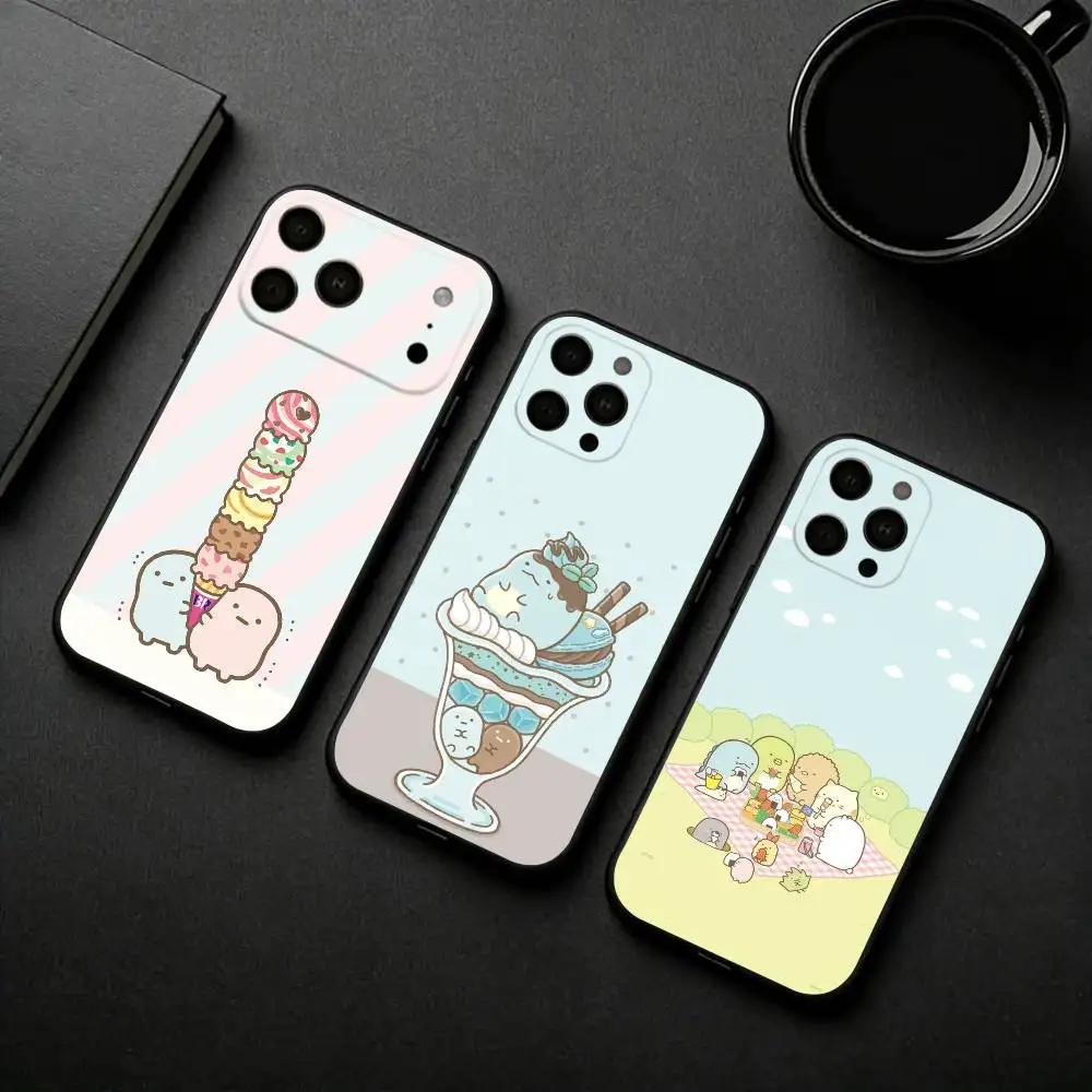 

S-Sumikko Anime G-Gurashi-I Phone Case Silicone Soft For IPhone 17pro 16 15 14 13 12 11 X XR Plus Pro Max Plus