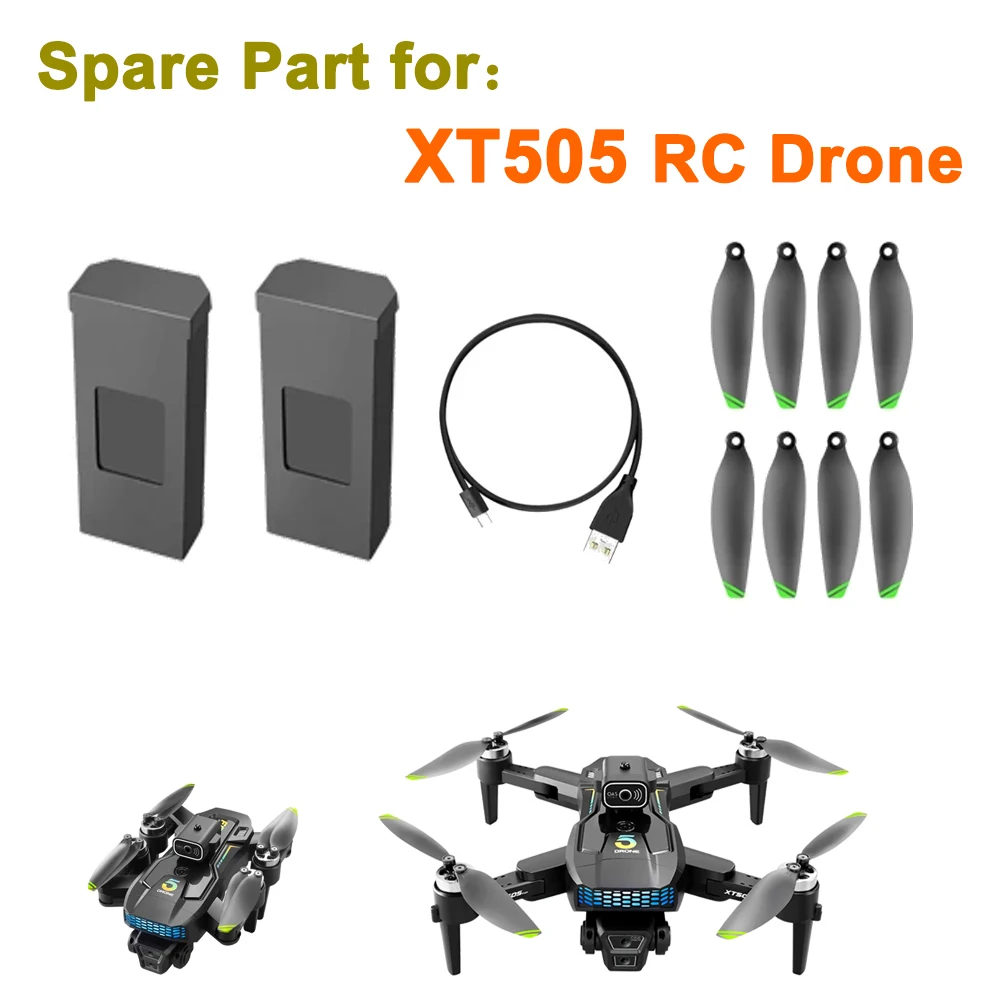 XT505 Drone GPS 5 Brushless Quadcopter Original Spare Part Propeller Blade / Battery / USB Charger Part Accessory