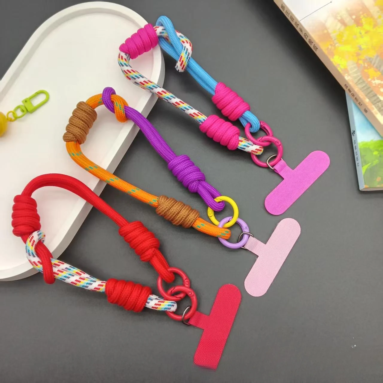 

pamine мобильный фоonelanyard короткое сращивание на запястье мужская и женская мода альпинистский брелок-цепочка прочный и долговечный