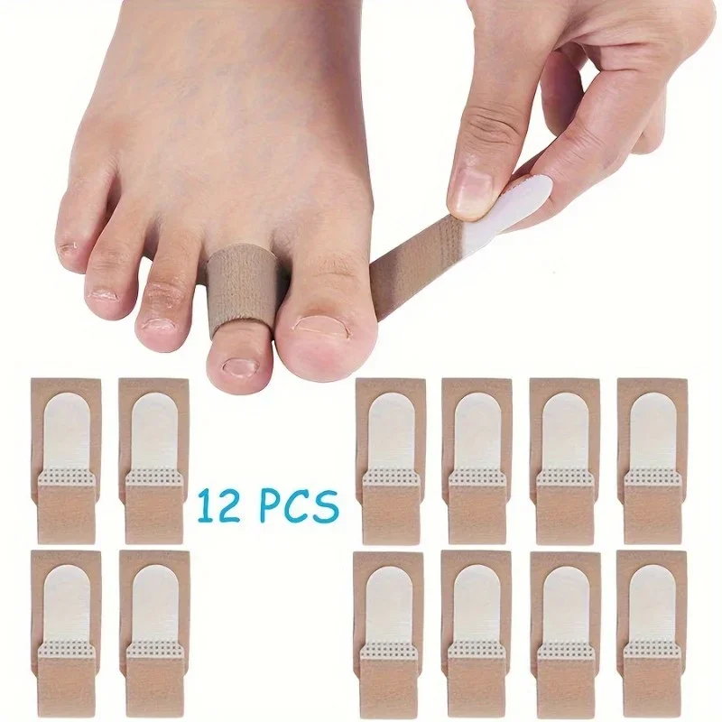 Reusable Hammer Toe Straightener, Toe Splints Cushions Bandages, For Correcting Crooked & Overlapping Toes Protector
