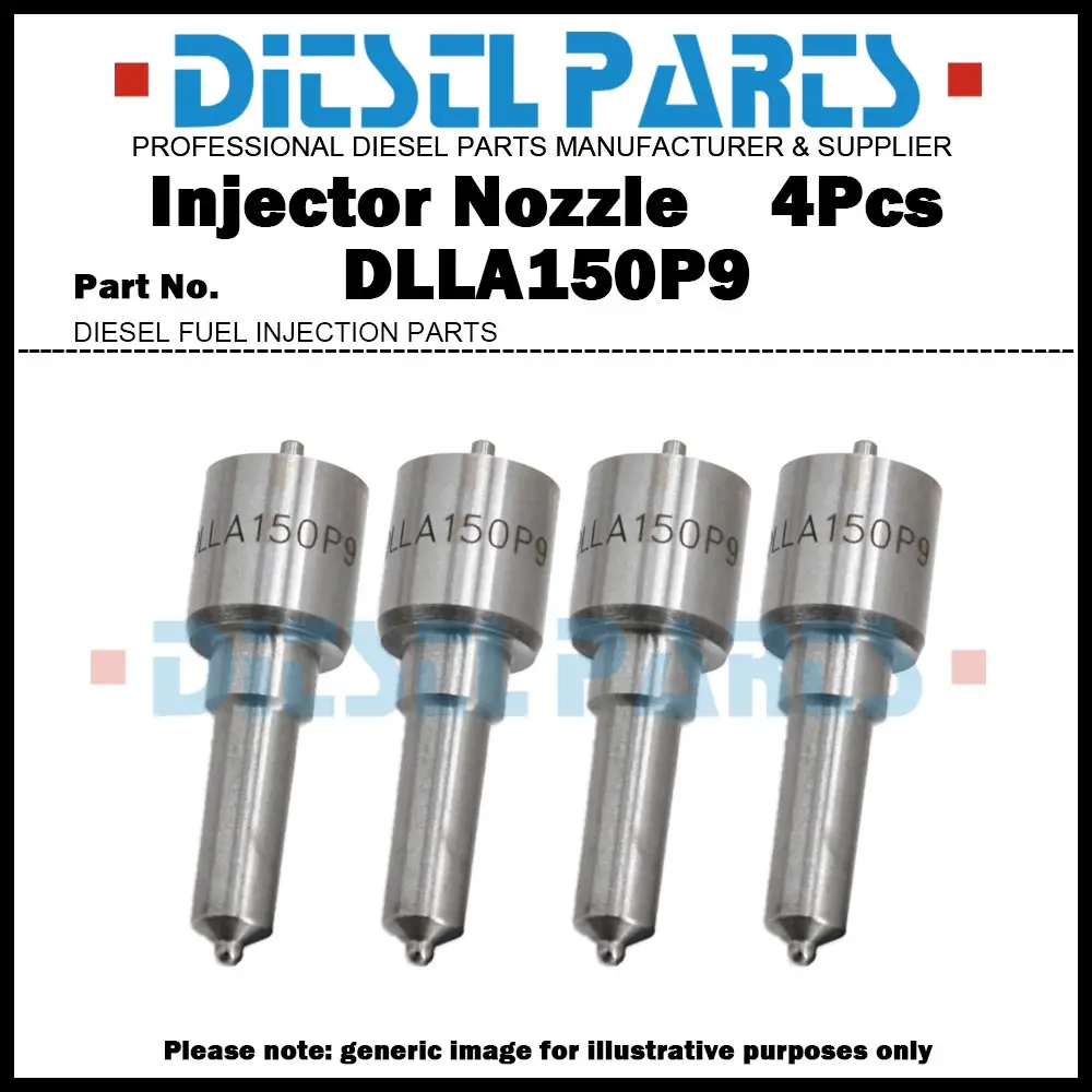 4Pcs Diesel Fuel Injector Nozzle Tip DLLA150P9 ND-DLLA150P9 for TOYOTA DYNA TOYOACE COASTER 13B 3.4L 093500-2890 23600-58010-000