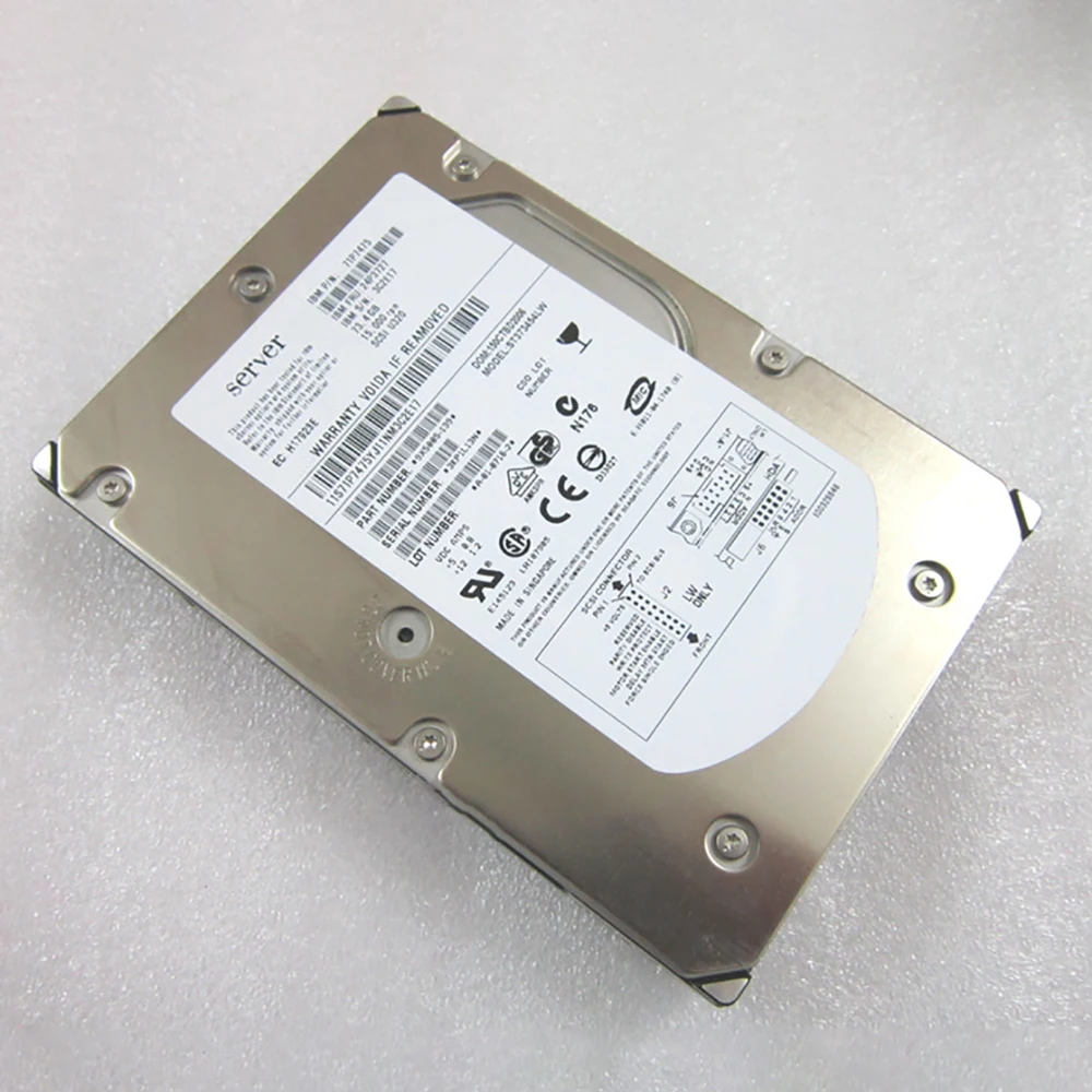 71P7475 24P3727 ST373454LW 73.4GB 15K 68PIN U320 SCSI Server Hard Disk