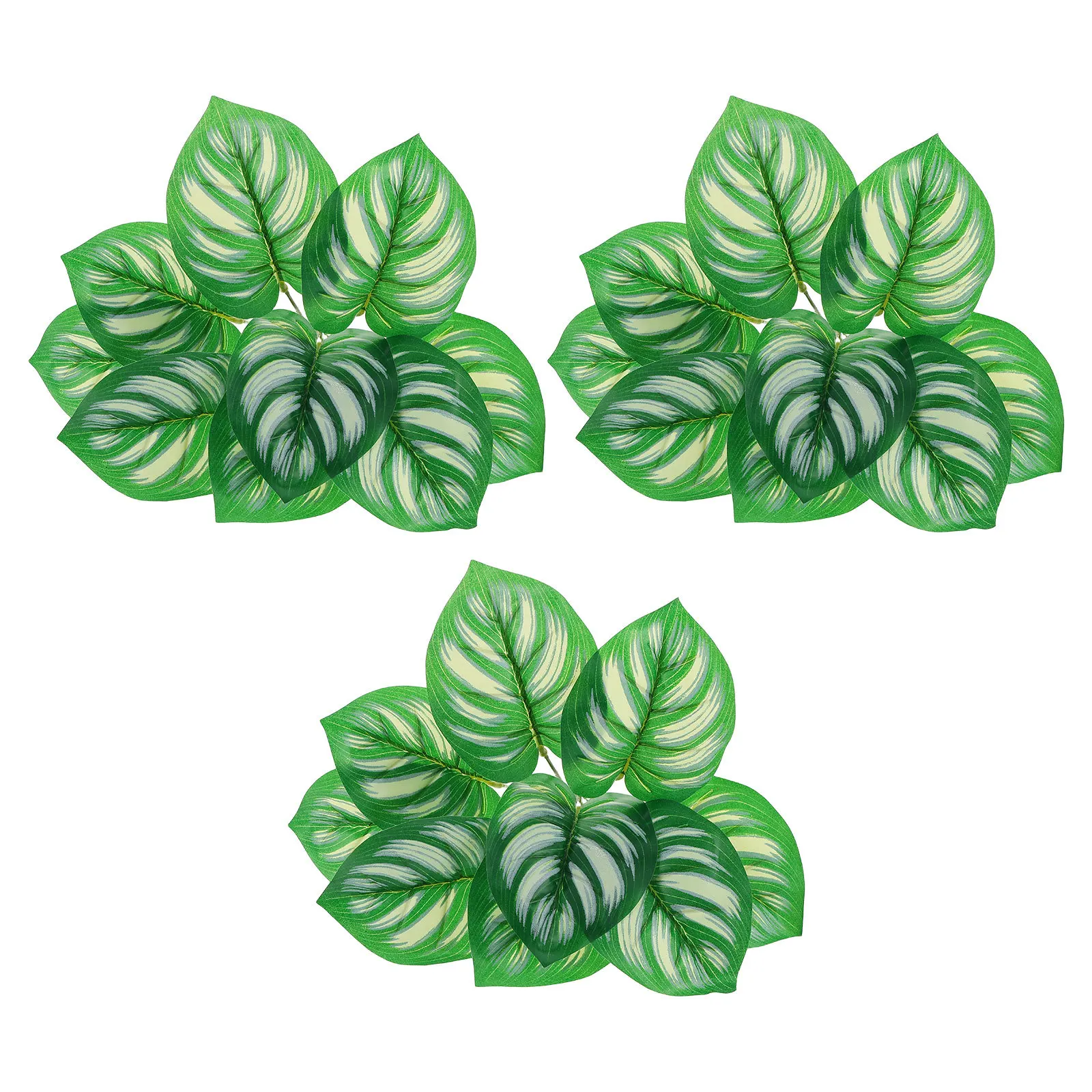 

3Pcs Faux Mango Leaves Realistic Artificial Tropical Foliage for Home Decor Hawaiian Luau Wall Decoration Natural Home Decor