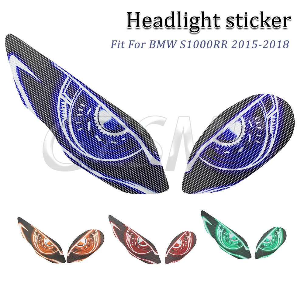 Motorcycle Headlight Protection Sticker Guard Head Light Decoration Stickers Protector Film Fit For BMW S1000RR 2015-2018
