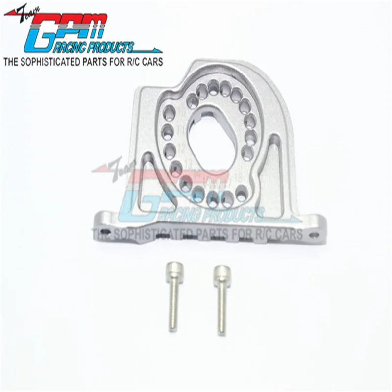 GPM ALUMINUM MOTOR MOUNT PLATE WITH HEAT SINK FINS - 3PC SET For LOSI 1/10 BAJA REY/ROCK REY LOS03009T1/T2 Upgrade