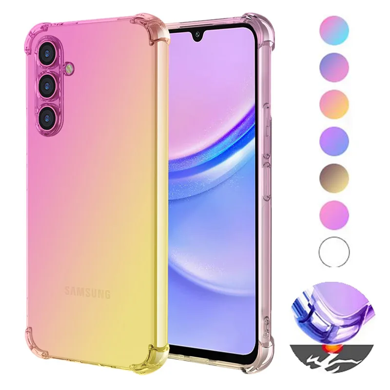 Shockproof Airbag TPU Case for Samsung Galaxy A15 A25 A35 A55 A05S A05S A24 A54 A34 A14 5G A13 A33 Protective Cover Fundas Coque