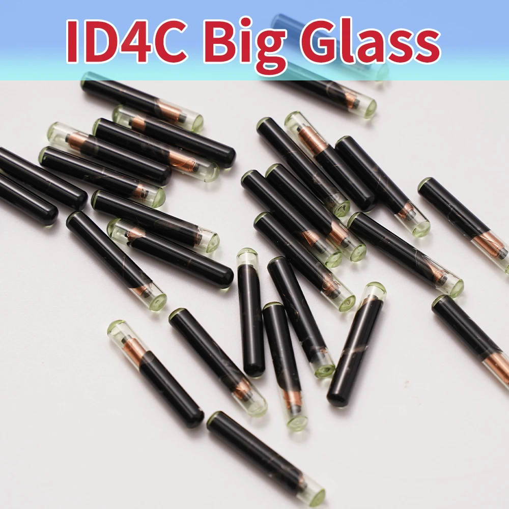 10 шт. ID4C большой стеклянный чип ( после рынка) ID 4C чип транспондера ключа автомобиля для Ford для Toyota для Mazda
