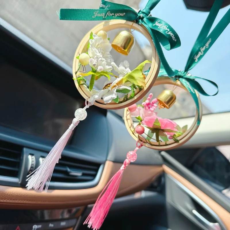 Creative Car Ornament Chinese Style Car Rearview Mirror Pendant Kindergarten Ornaments Handmade Material Package Fi S Bag Chamrs