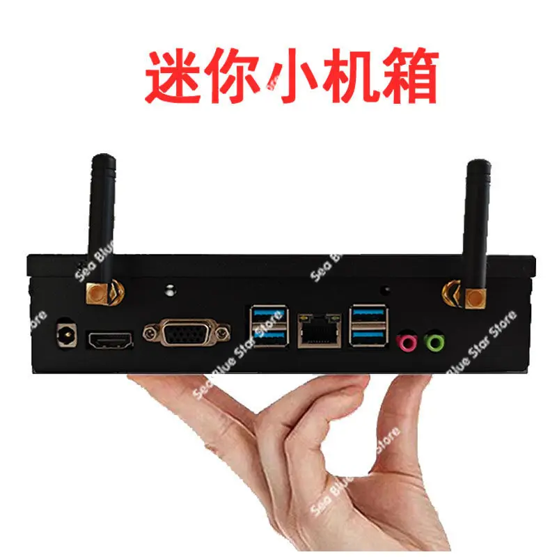 Mini Small Chassis Itx Silent Half Height HTPC Industrial Control Chassis 17X17 Main Board , Integrated Main Board Chassis