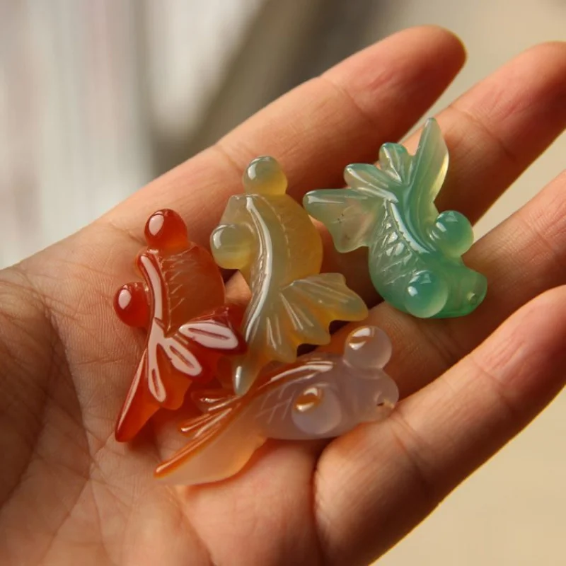 العقيق ذهبية قلادة DIYHairpin الملابس والاكسسوارات Lujianghu شارع كشك اليشم بالجملة