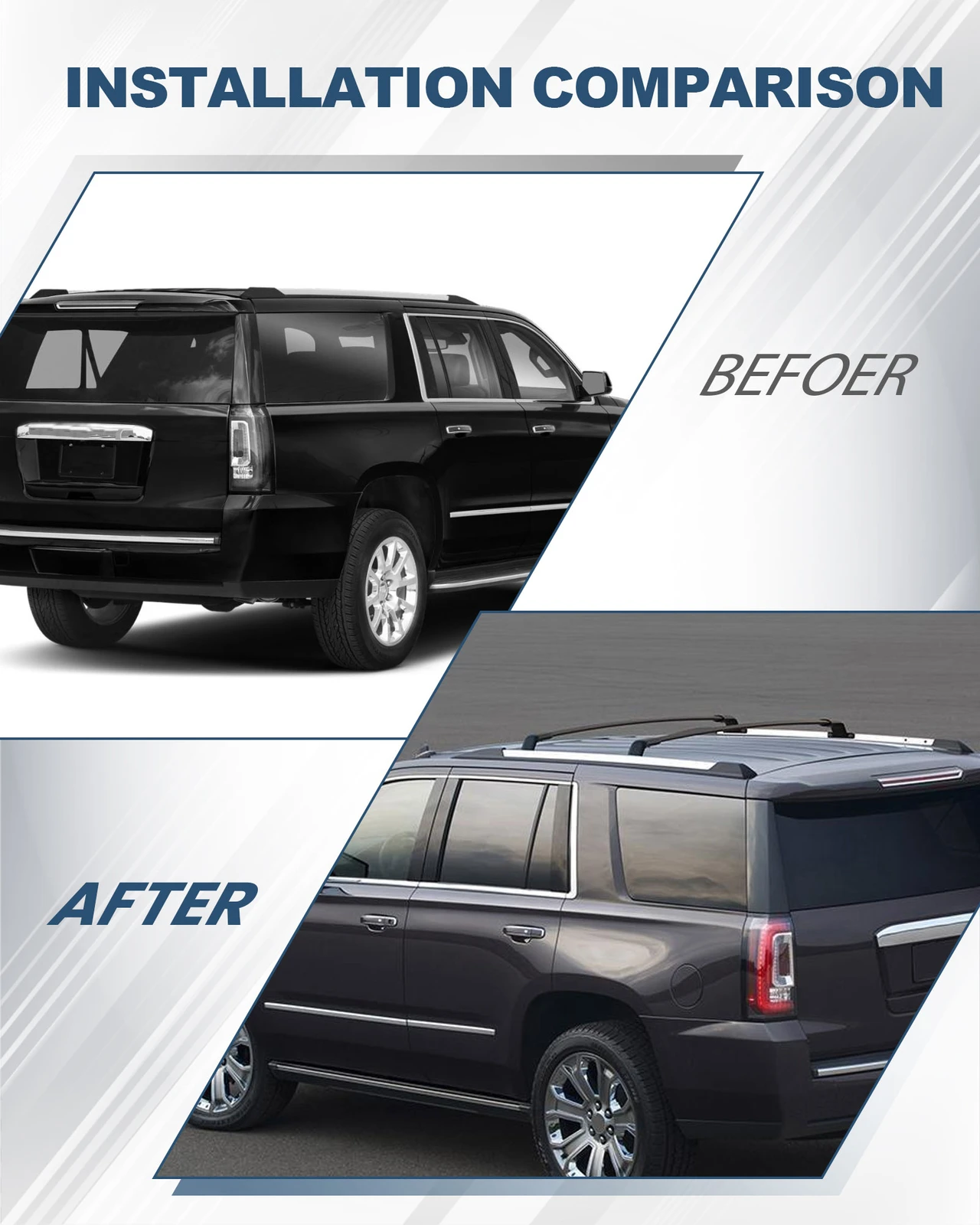 شريط متقاطع لـ 2015-2020 Suburban&Tahoe، Yukon&Yukon XL، Escalade&Escalade ESV