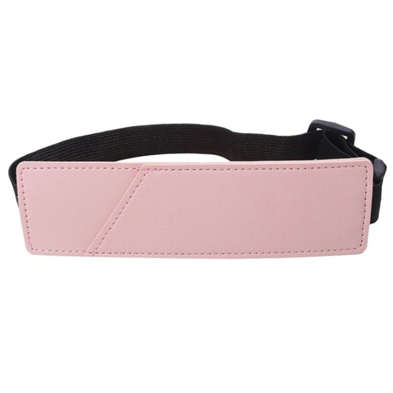Elastic Pen Sleeve Leather Pen Case with Secure Band for Office Writing, Journaling, Class Work and Daily Carry Use H8WD