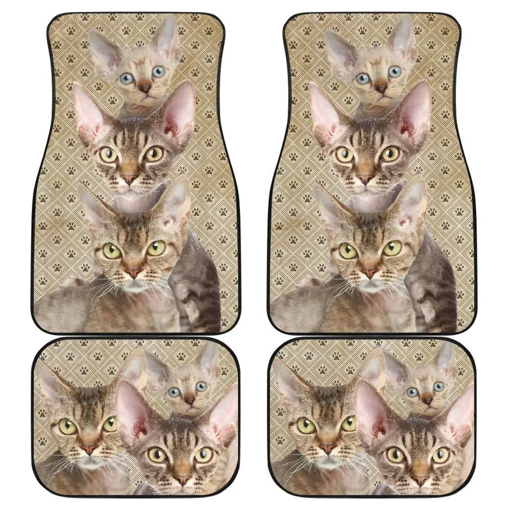 

Автомобильные коврики Devon Rex Cat, забавные напольные коврики для влюбленных Devon Rex Cat