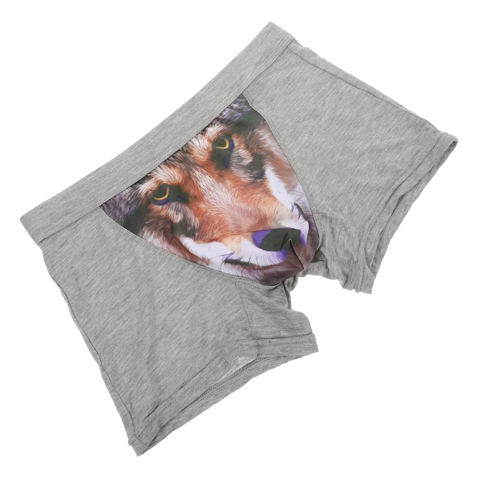 Underpants Boxer Mens 3D Wolf Animal Briefs Stretch Modal Multi·Size Color Men Shorts Unique Printed Eagle Head Flat Angle Pants