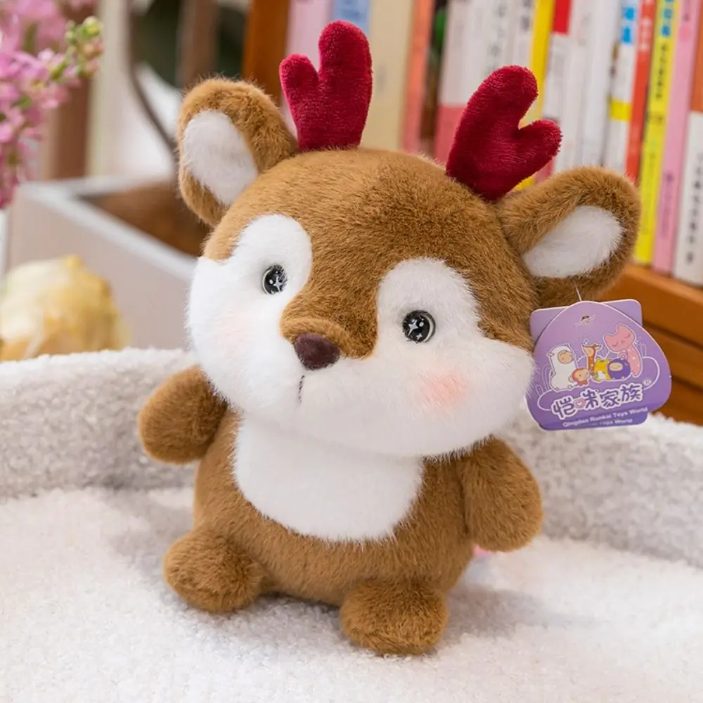 귀여운 16cm 플러시 동반자 인형 패션 박제 동물 베개 슈퍼 부드러운 플러시 곰 코끼리 동물 플러시 장난감 잠자는 선물