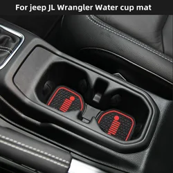 Car Interior Accessories for Jeep New JL Wrangler Water Coaster Special Slot Non-slip Water Cup Mat