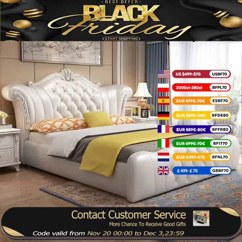 

Luxury Comforter Double Bed Organizer Platform Monster Full Size Double Bed Headboards Storage Schlafzimmer Bett Home Furniture